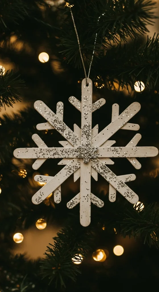 Design Popsicle Stick Snowflakes