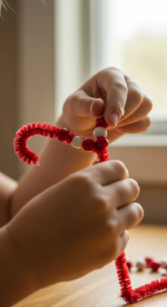 Make Beaded Pipe Cleaner Ornaments