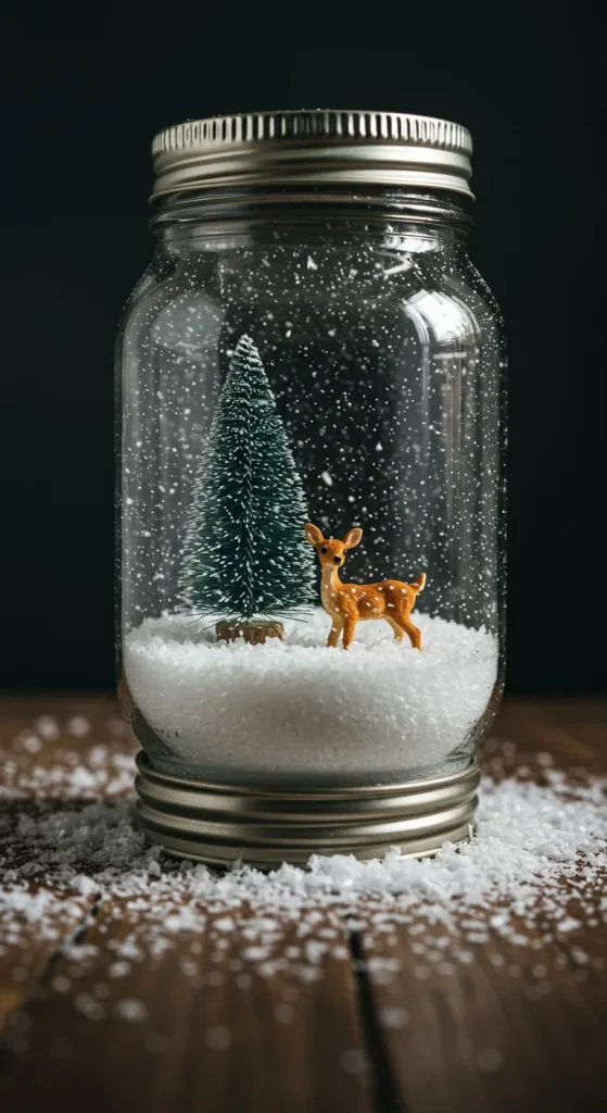 Make Mason Jar Snow Globes
