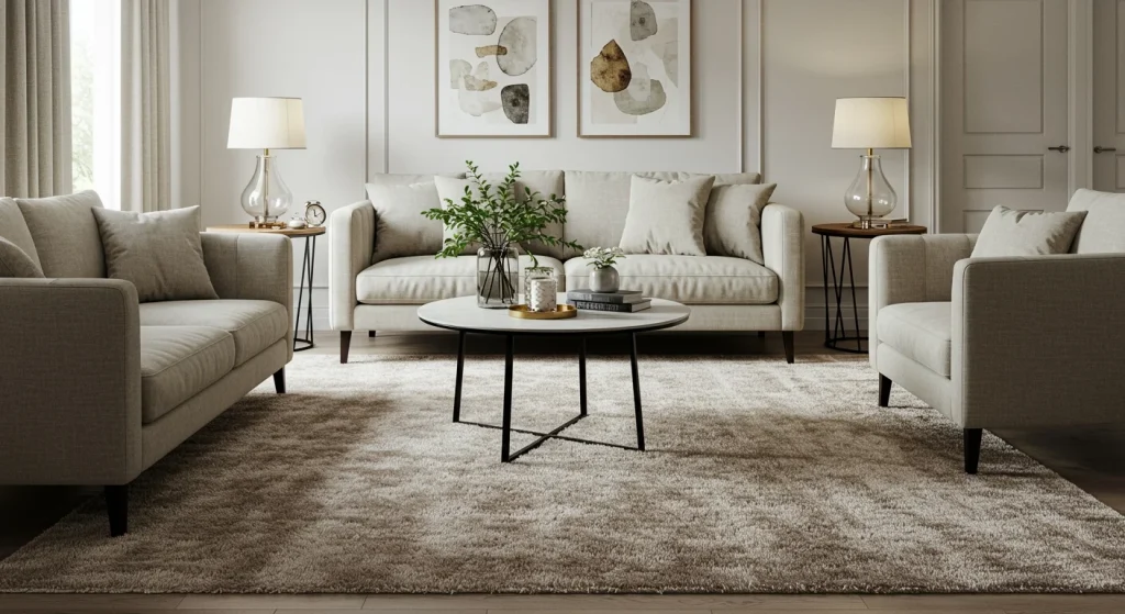 Use Properly Sized Area Rugs