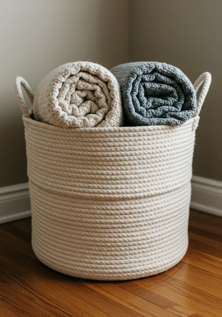 Weave a Chunky Rope Basket