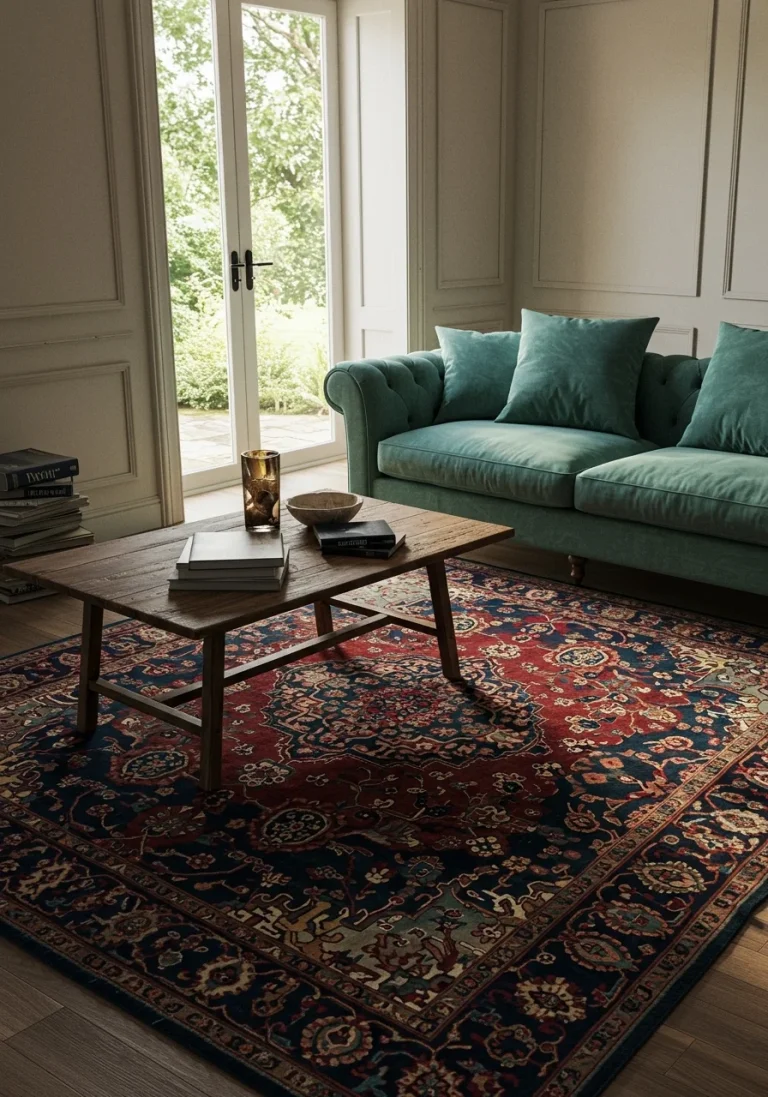 Layer on Patterned Area Rugs