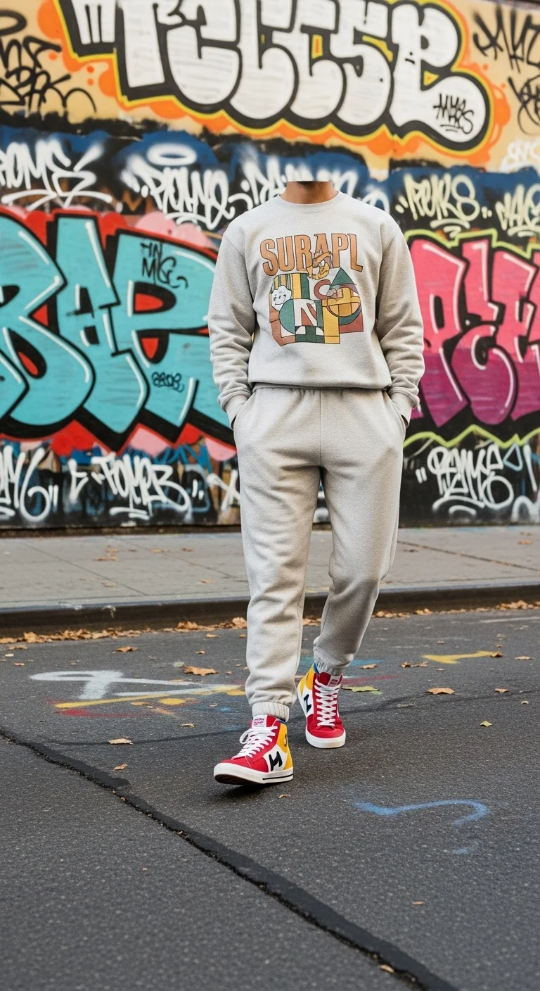 The Graphic Sweatshirt Set