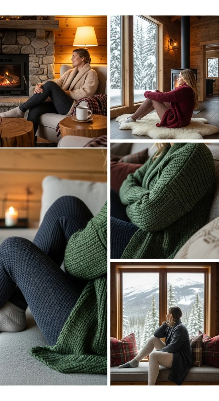 The Shawl Collar Cardigan and Thermal Leggings