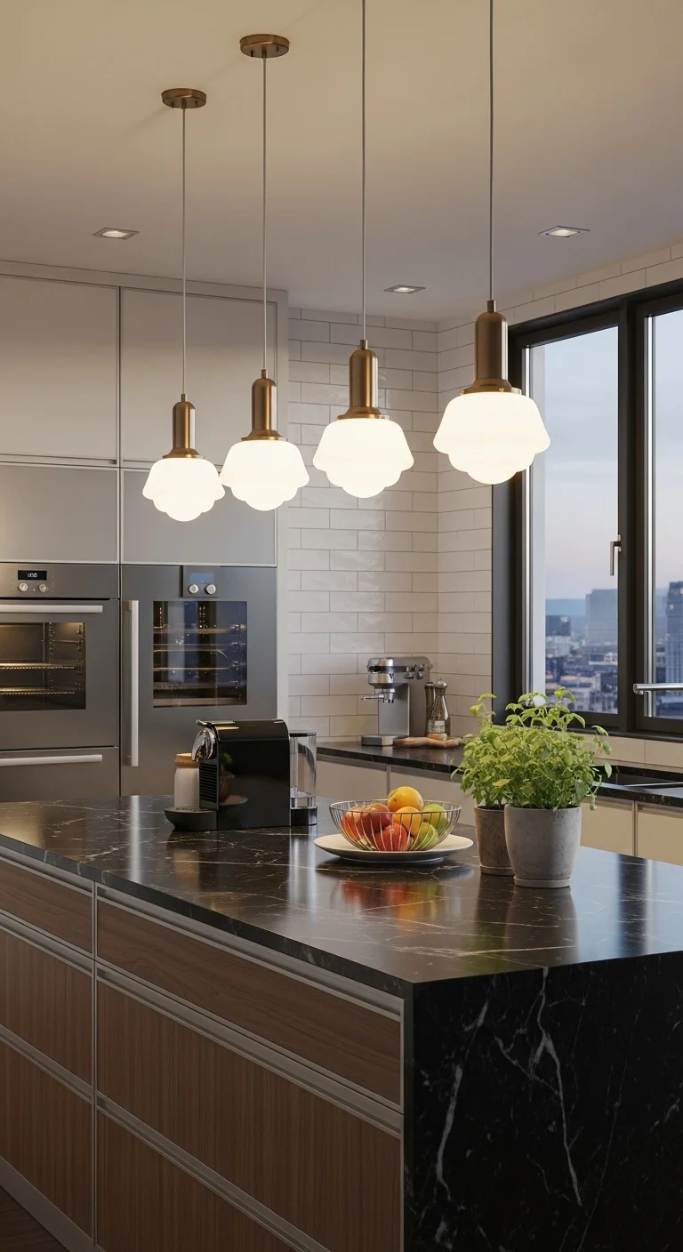 Hang Statement Pendants Over the Island