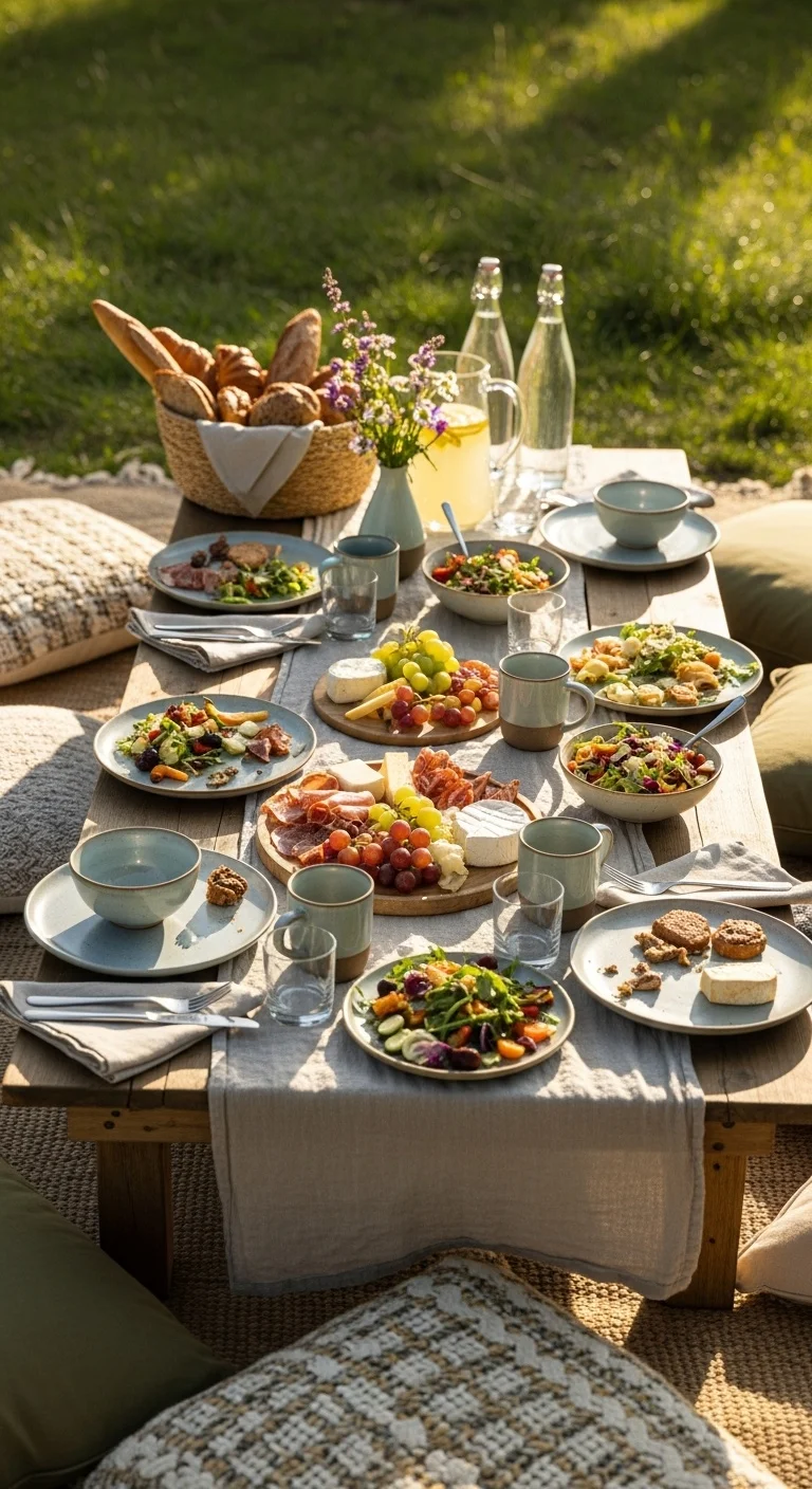 Set Up a Picnic-Style Dining Moment