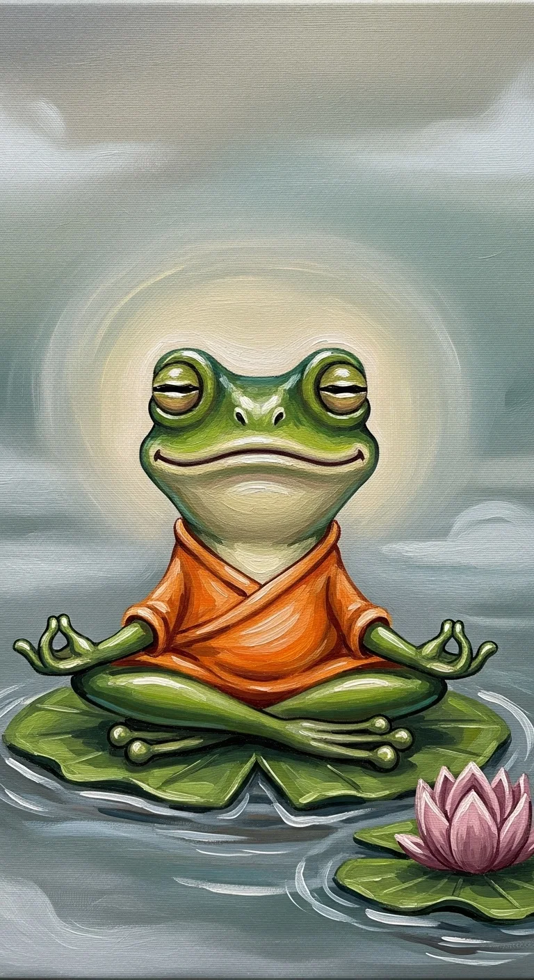 The Zen Meditation Frog