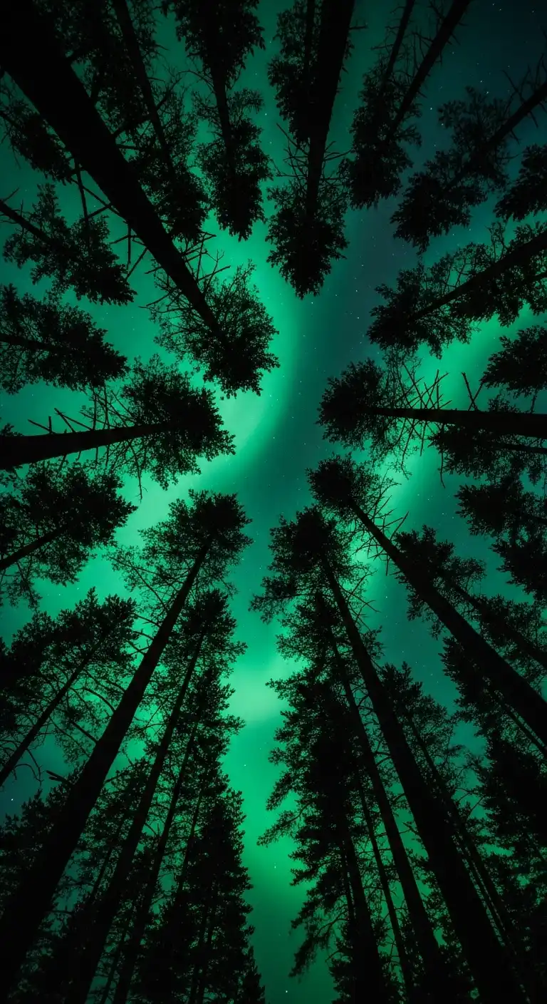 Pine Forest Silhouettes